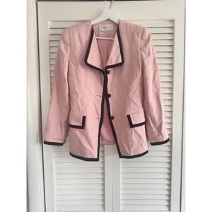 Vintage Barrie Pace‎ Ltd. Pink & Black Blazer